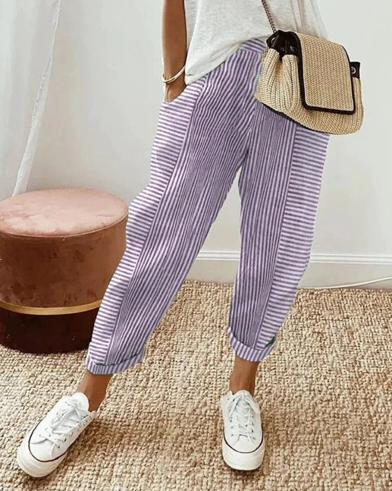 AMARA - STRIPED PANTS