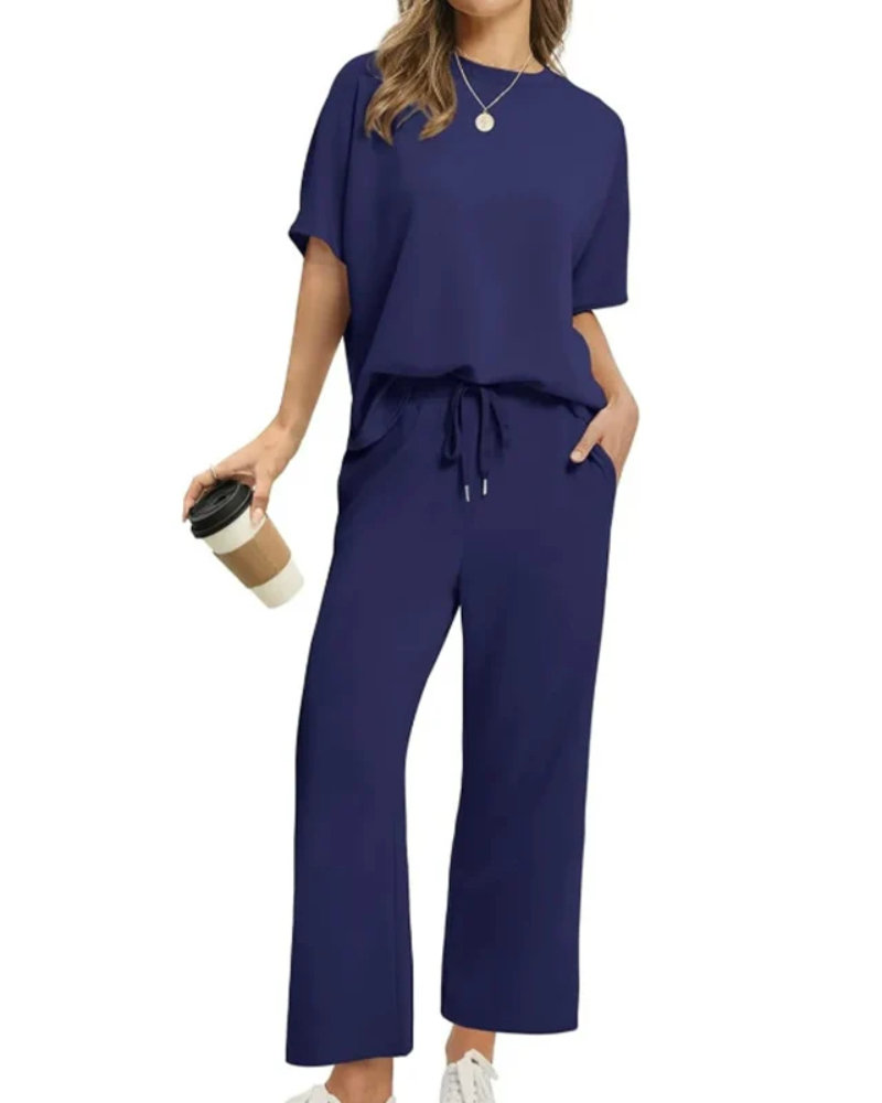 ASANARE - Soft Casual Top and Pants Set